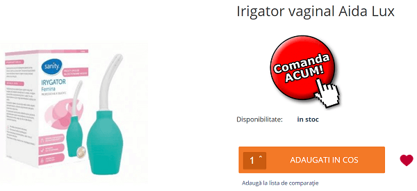 Comanda irigator vaginal